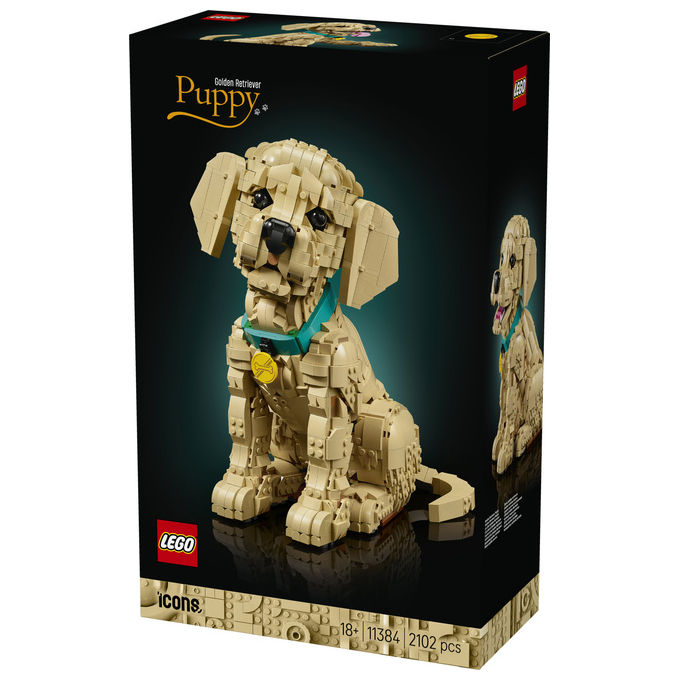 Lego, Cucciolo di Golden Retriever, Icons, Set Costruzioni, 2102 Pezzi, 11384
