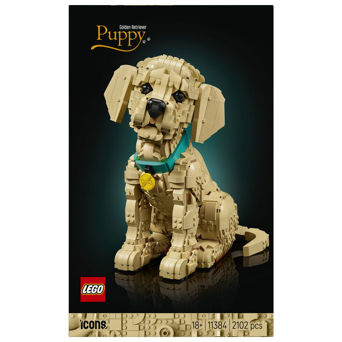Lego, Cucciolo di Golden Retriever, Icons, Set Costruzioni, 2102 Pezzi, 11384