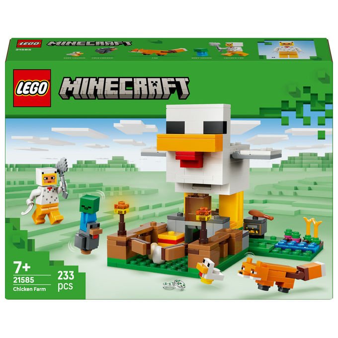 Lego, Fattoria di Galline Minecraft, Playset con Personaggi, 21585