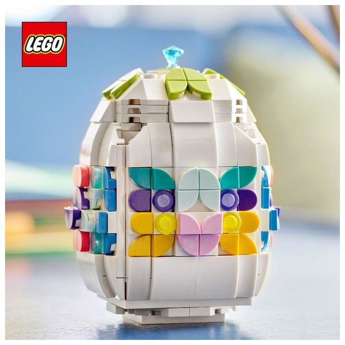 Lego, Uovo di Pasqua Decorativo Personalizzabile, 40816, 386 Pezzi