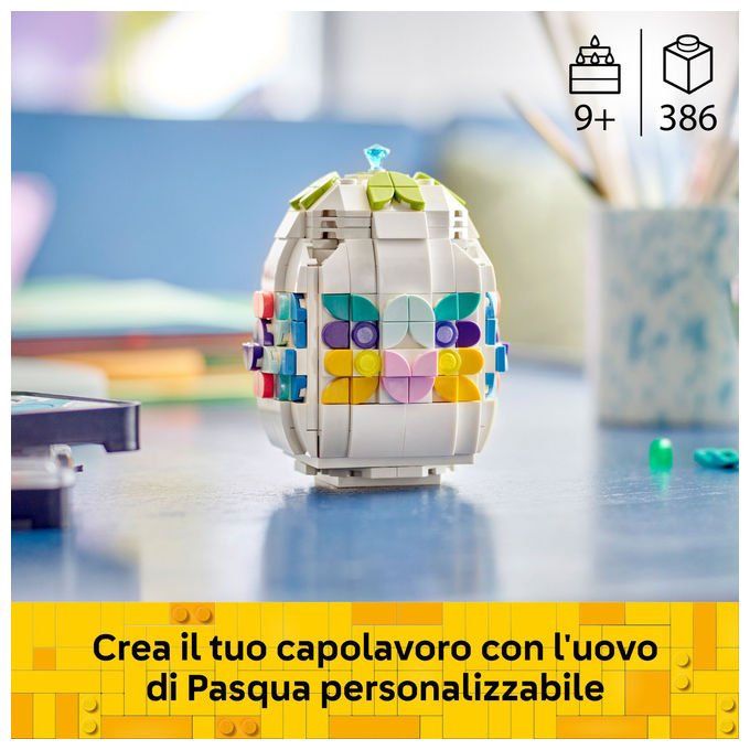Lego, Uovo di Pasqua Decorativo Personalizzabile, 40816, 386 Pezzi
