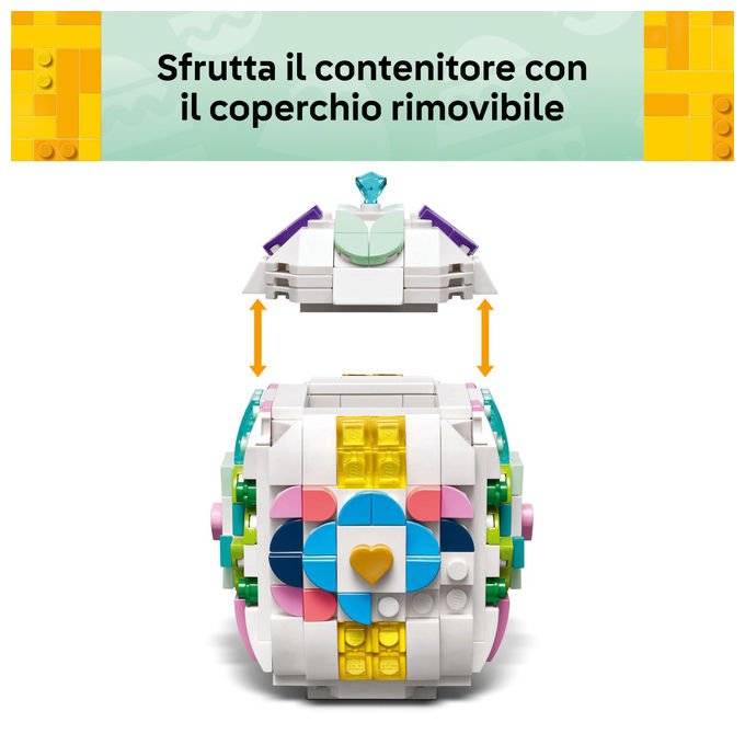 Lego, Uovo di Pasqua Decorativo Personalizzabile, 40816, 386 Pezzi