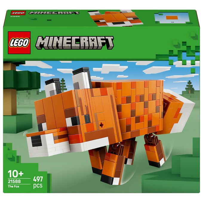 Lego, La Volpe Minecraft, Set di Costruzione, 497 Pezzi, dai 10 Anni