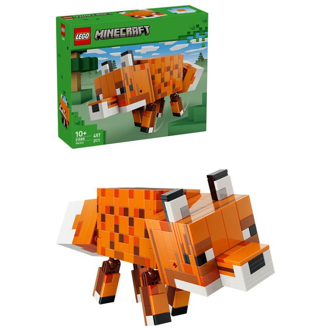 Lego, La Volpe Minecraft, Set di Costruzione, 497 Pezzi, dai 10 Anni