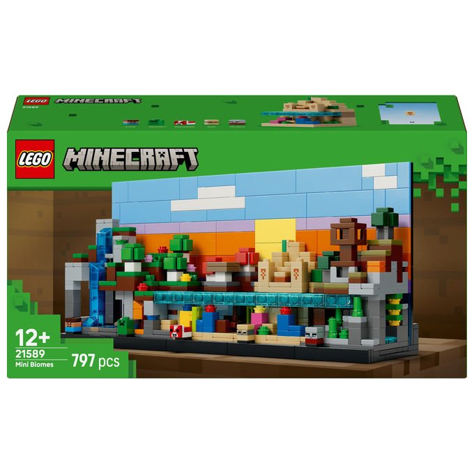 Lego, Mini Biomi Minecraft 21589, Set Costruibile