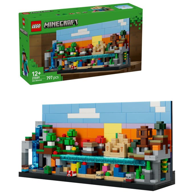 Lego, Mini Biomi Minecraft 21589, Set Costruibile
