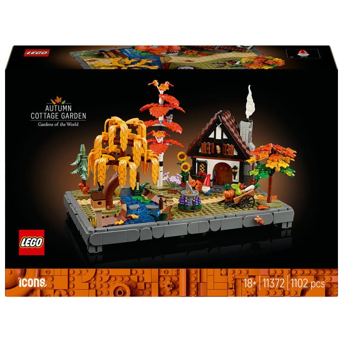 Lego, Giardino Autunnale del Cottage Icons, Set Costruzioni, 1102 Pezzi, 11372