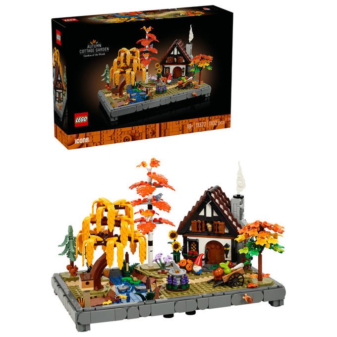 Lego, Giardino Autunnale del Cottage Icons, Set Costruzioni, 1102 Pezzi, 11372