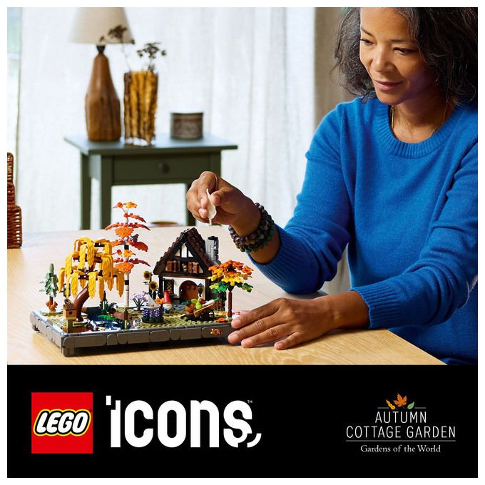 Lego, Giardino Autunnale del Cottage Icons, Set Costruzioni, 1102 Pezzi, 11372