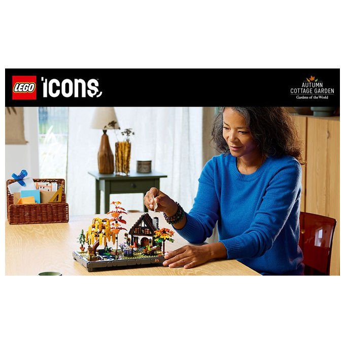 Lego, Giardino Autunnale del Cottage Icons, Set Costruzioni, 1102 Pezzi, 11372