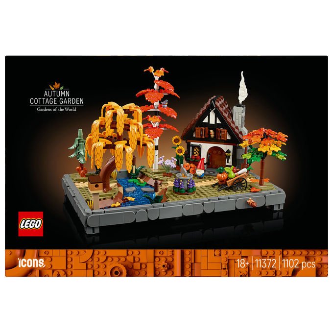 Lego, Giardino Autunnale del Cottage Icons, Set Costruzioni, 1102 Pezzi, 11372