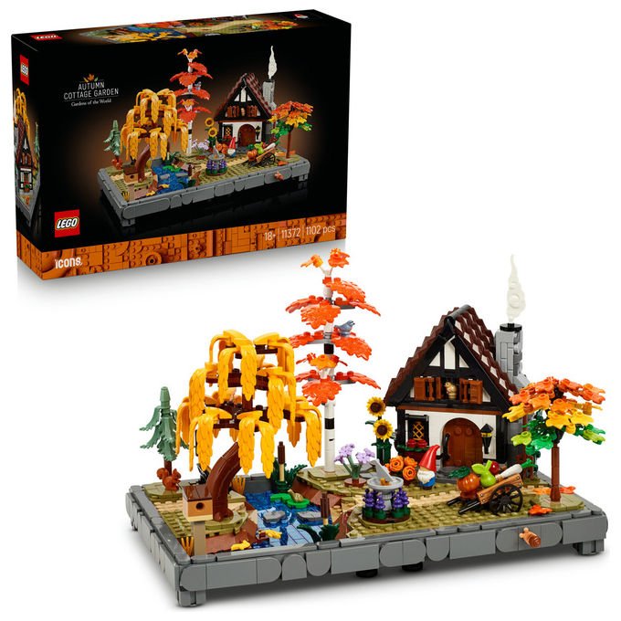 Lego, Giardino Autunnale del Cottage Icons, Set Costruzioni, 1102 Pezzi, 11372