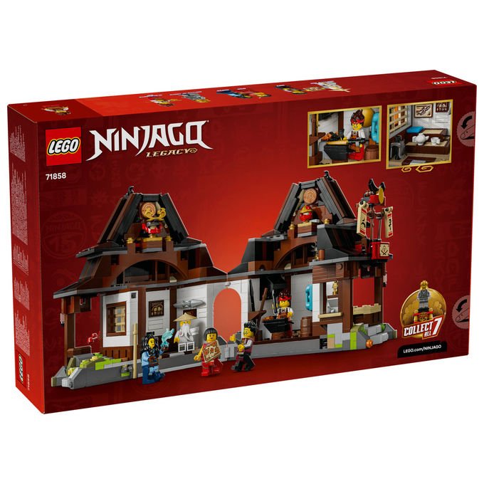 LEGO, Ninjago La Bottega delle Quattro Armi, 15° Anniversario, Playset, 1259 Pezzi, 71858