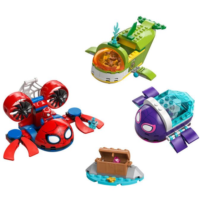 Lego, Marvel Super Heroes Spidey, Veicoli Subacquei, Playset costruibile, 4+ anni, 154 pezzi