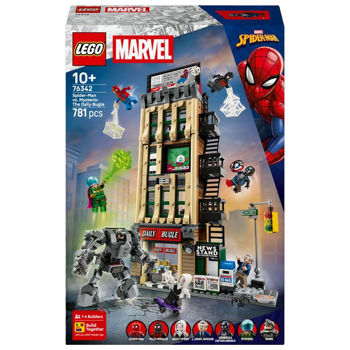 LEGO, Spider-Man vs Mysterio Il Daily Bugle, Set Costruzioni Marvel, 781 Pezzi
