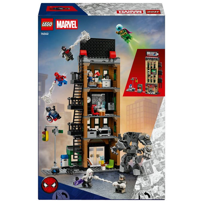 LEGO, Spider-Man vs Mysterio Il Daily Bugle, Set Costruzioni Marvel, 781 Pezzi