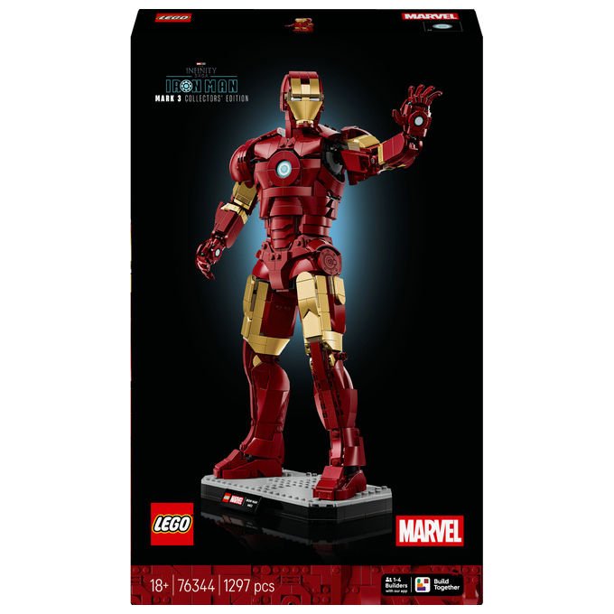Lego, Iron Man Mark 3 Edizione da Collezione, Set Costruzioni, Marvel 76344