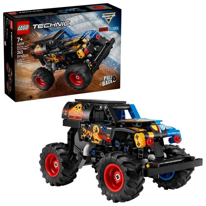 LEGO, Technic Monster Jam Grave Digger Fuoco e Ghiaccio 42219