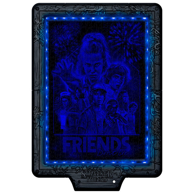Clementoni, The Metamorphic Art Collection, Puzzle Stranger Things, 520 pezzi