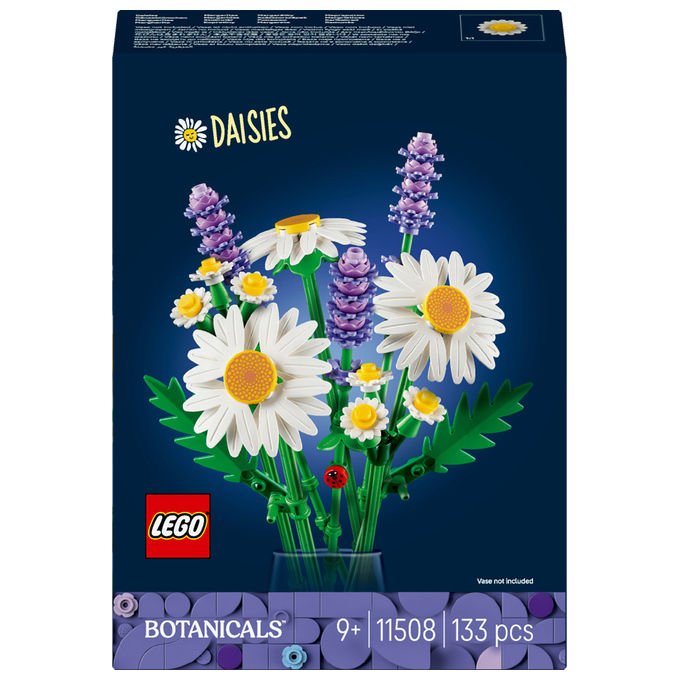 LEGO, Set Costruibile Margherite Botanicals, Decorazione Floreale, 133 Pezzi