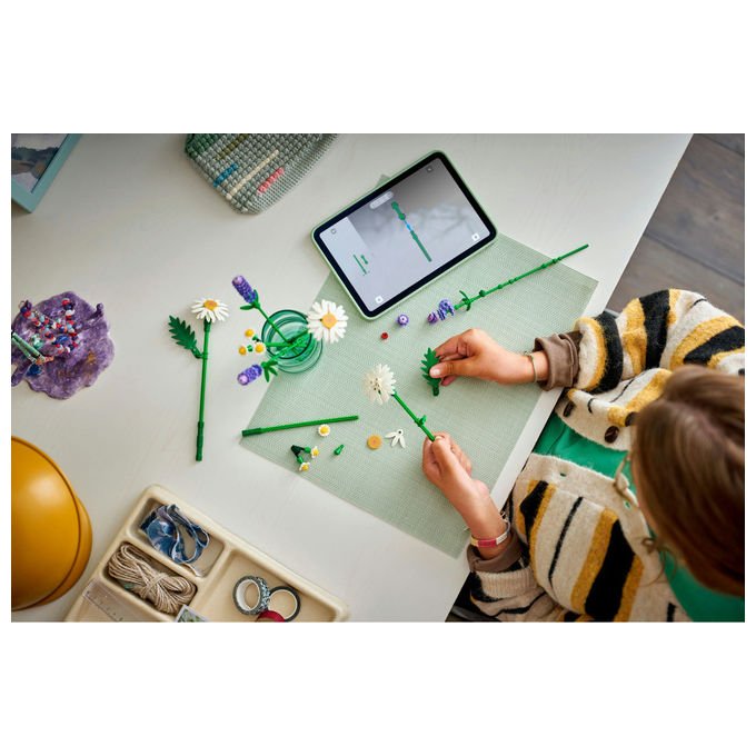 LEGO, Set Costruibile Margherite Botanicals, Decorazione Floreale, 133 Pezzi