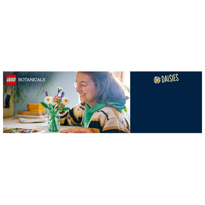 LEGO, Set Costruibile Margherite Botanicals, Decorazione Floreale, 133 Pezzi