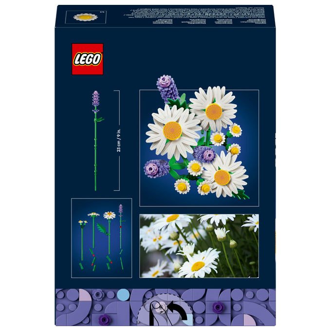 LEGO, Set Costruibile Margherite Botanicals, Decorazione Floreale, 133 Pezzi