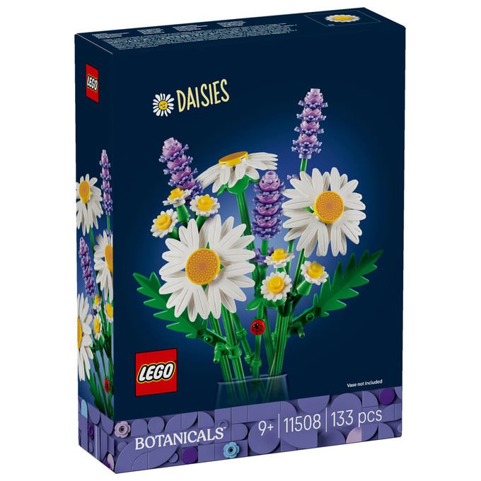 LEGO, Set Costruibile Margherite Botanicals, Decorazione Floreale, 133 Pezzi