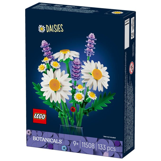 LEGO, Set Costruibile Margherite Botanicals, Decorazione Floreale, 133 Pezzi