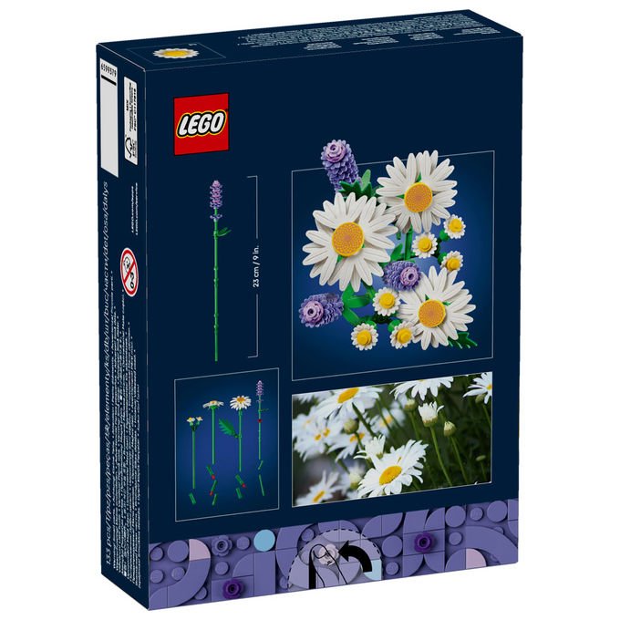 LEGO, Set Costruibile Margherite Botanicals, Decorazione Floreale, 133 Pezzi