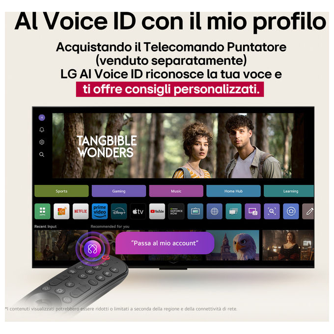LG 43UA74006LB Tv Led 43 Pollici 4K Uhd Smart Tv Webos Processore α7 Gen8