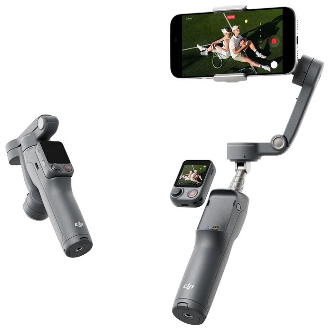 DJI 6937224142947 Osmo Mobile 8P Stabilizzatore per Smartphone con Telecomando Osmo FrameTap e ActiveTrack 8.0 colore Nero