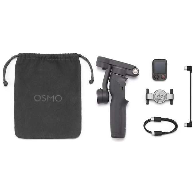 DJI 6937224142947 Osmo Mobile 8P Stabilizzatore per Smartphone con Telecomando Osmo FrameTap e ActiveTrack 8.0 colore Nero