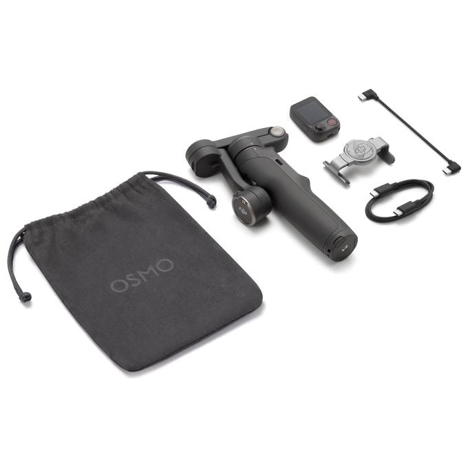 DJI 6937224142947 Osmo Mobile 8P Stabilizzatore per Smartphone con Telecomando Osmo FrameTap e ActiveTrack 8.0 colore Nero