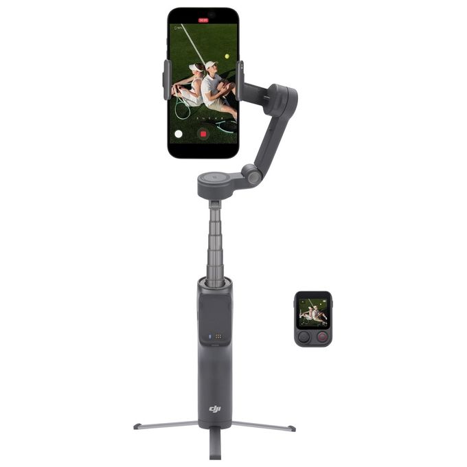 DJI 6937224142947 Osmo Mobile 8P Stabilizzatore per Smartphone con Telecomando Osmo FrameTap e ActiveTrack 8.0 colore Nero
