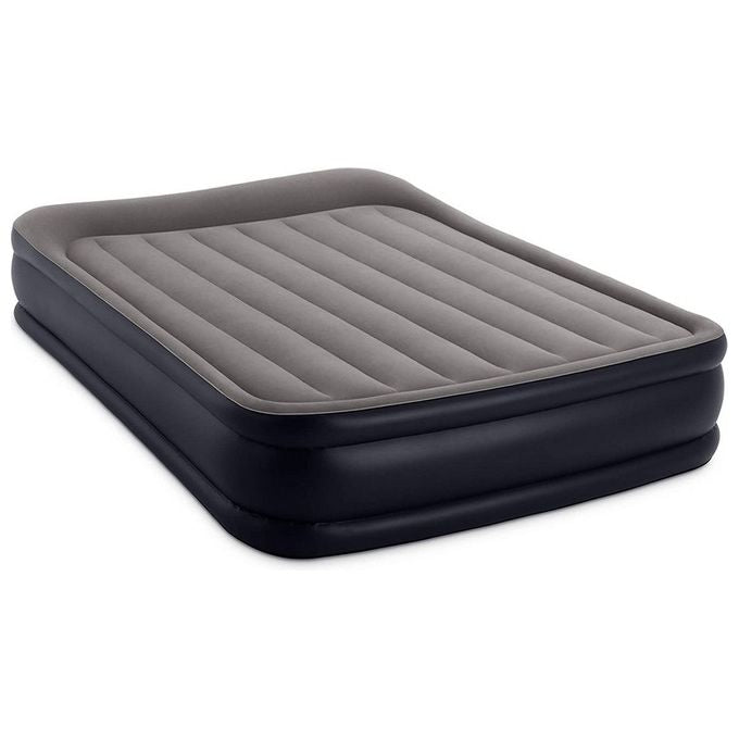 Intex Materasso Durabeam Pillow rest Deluxe Bicolor con Tecnologia Fiber Tech; Pompa Elettrica Incorporata 152x230x42 cm