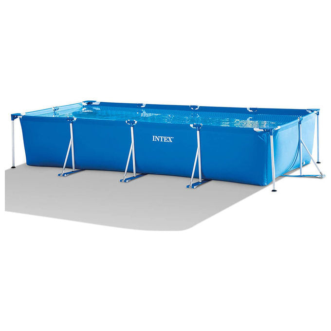 Intex Piscina Metal Frame rettangolare 450x220x84 cm, con pompa filtro