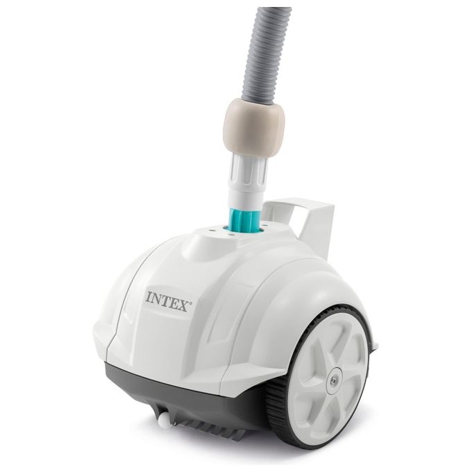 Intex 28007EX ZX50 Robot Pulitore Automatico Piscine Fuori Terra fino a 488 cm Pompa 3407 5678 L-h Tubo 6,50 m colore Bianco