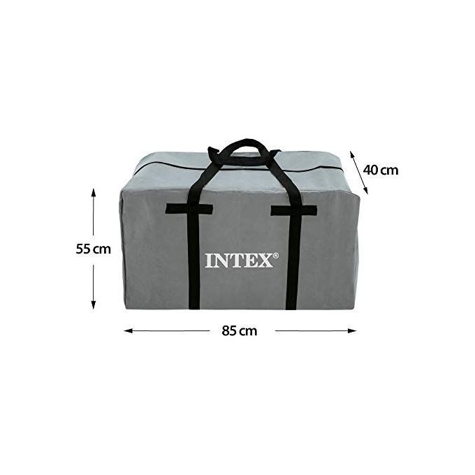 Intex 68376 Canotto Unisex Adulto Blu-Grigio-Nero 4 persone Single