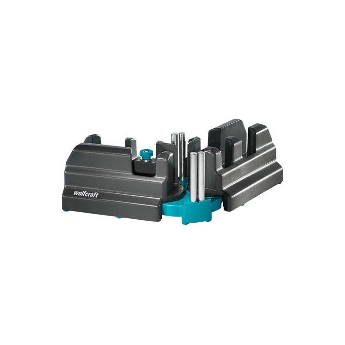 Wolfcraft 6948200 Tagliacornice 2 in 1 per Battiscopa Misura e Taglio Angoli 85°-180° Altezza Max 100 mm Larghezza Max 30 mm Materiale Plastica Peso 660 g colore Blu