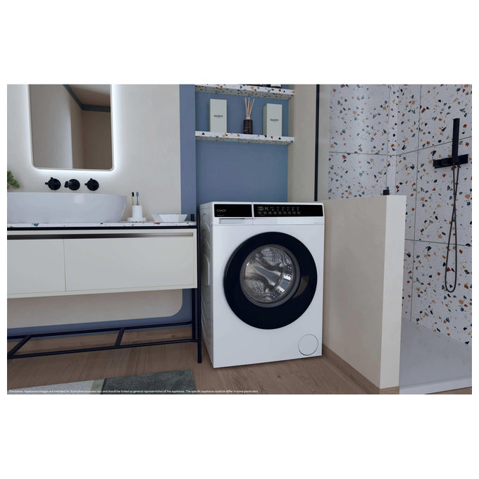 Candy EY 27SB7-S Lavatrice Slim 7 Kg 1200 Giri Inverter Classe A (85x60x47 cm) colore Bianco