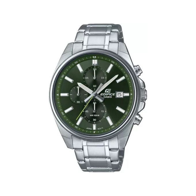Casio Edifice Orologio Cronografo Uomo Acciaio Verde EFV-610D-3CVUEF