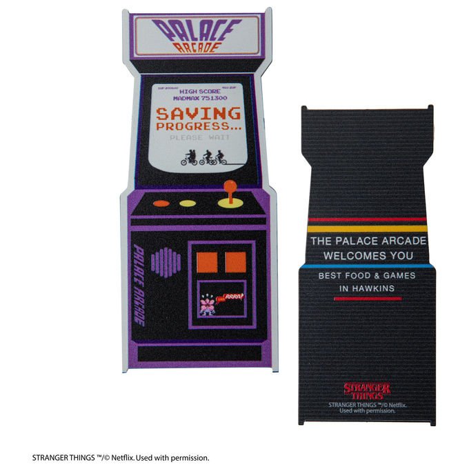 Cinereplicas Segnalibro Arcade in Metallo Stranger Things 10 cm x 4.5 cm