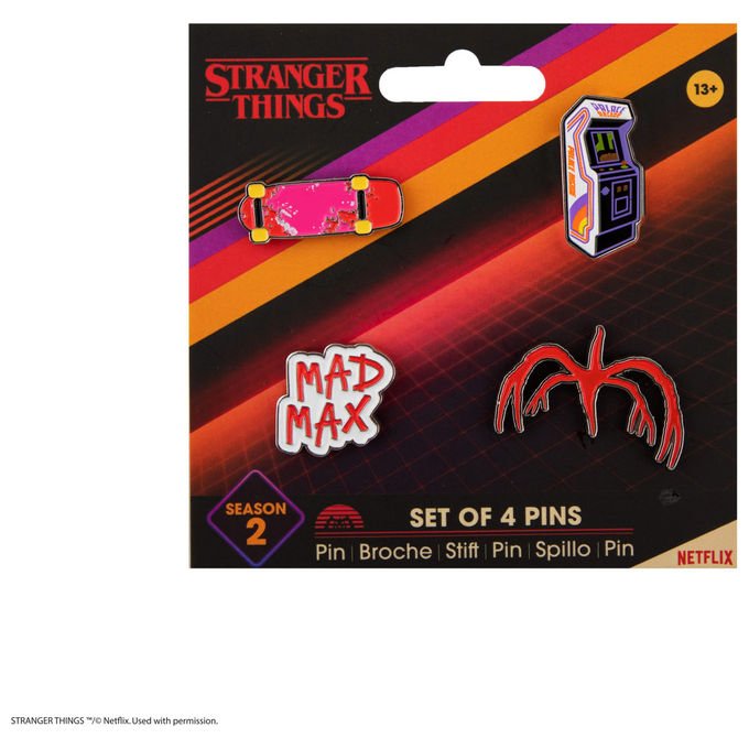 Cinereplicas, Stranger Things, Set 4 Spille in Metallo, Serie TV - Yeppon