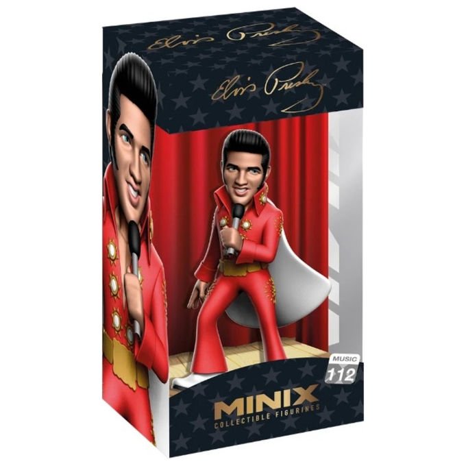 Minix Statuetta da Collezione Elvis Presley Vestito Rosso 12 cm
