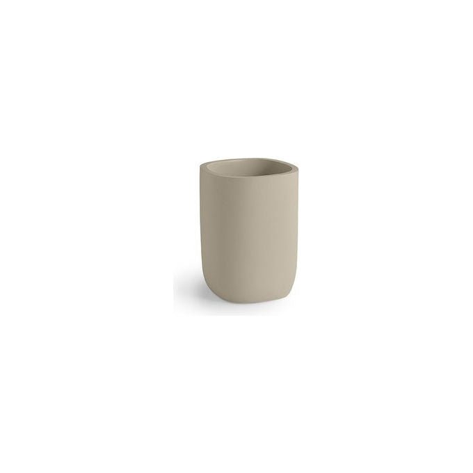 Gedy Bicchiere Portaspazzolino Ylenia YL98 66 Resina Termoplastica Tortora