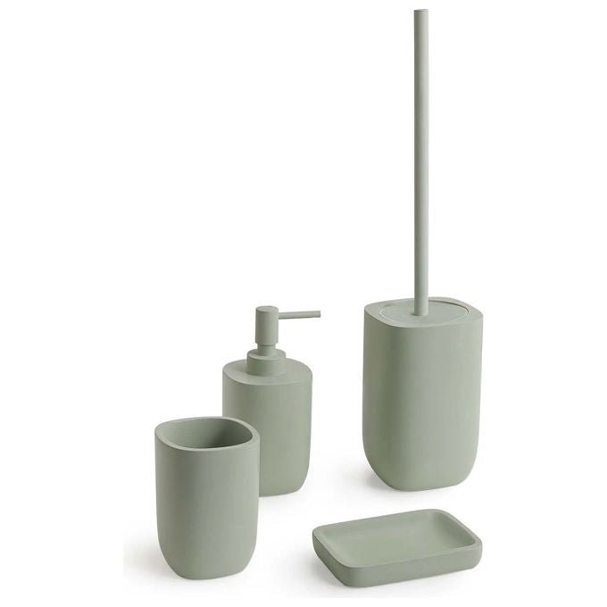 GEDY Scopino Bagno Ylenia Verde Salvia Opaco Resina Termoplastica - Yeppon