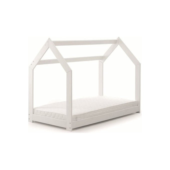 Italbaby Set Lettino Infanzia Explore Bianco Legno di Faggio Completo di Materasso e Piumone