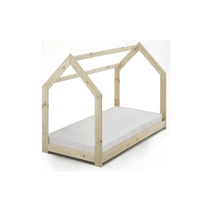 Italbaby Set Lettino Bambini Explore Naturale Legno Faggio Completo di Materasso e Piumone