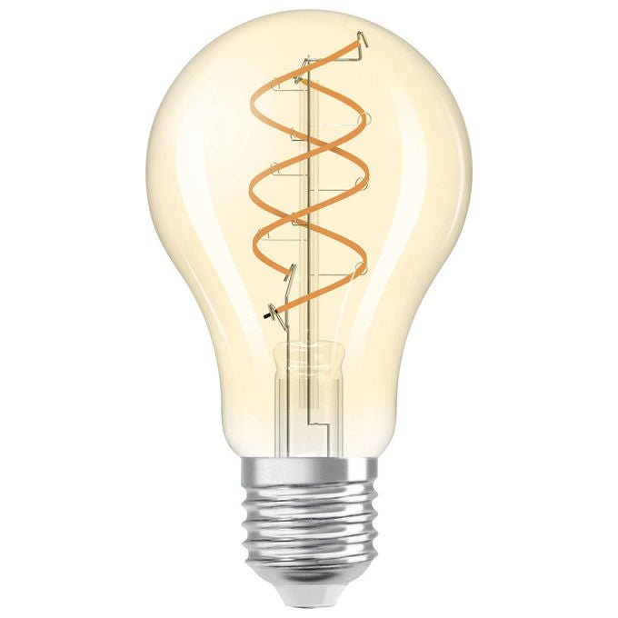 Osram Lampadina LED Vintage 1906 Classic Slim E27 Pera Filamento Oro 8W Dimmerabile